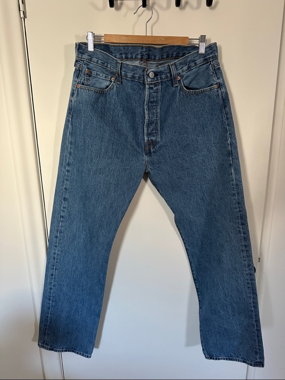 501s Levis Blue Denim Jeans